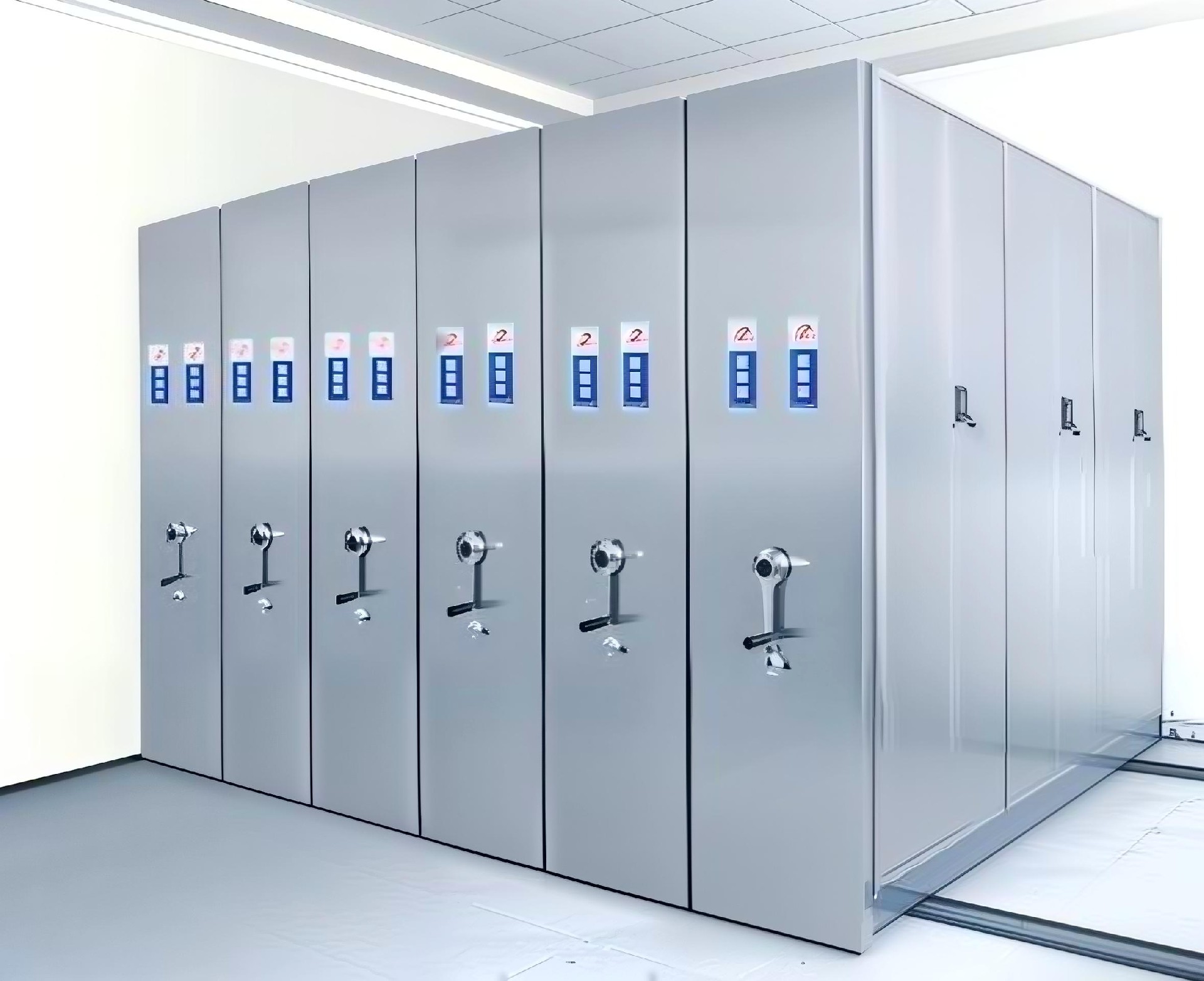 不銹鋼手動(dòng)密集柜